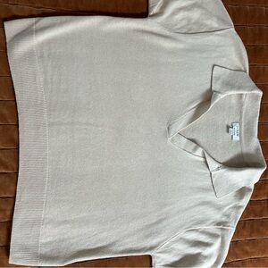 J. Crew Cream Sweater Polo